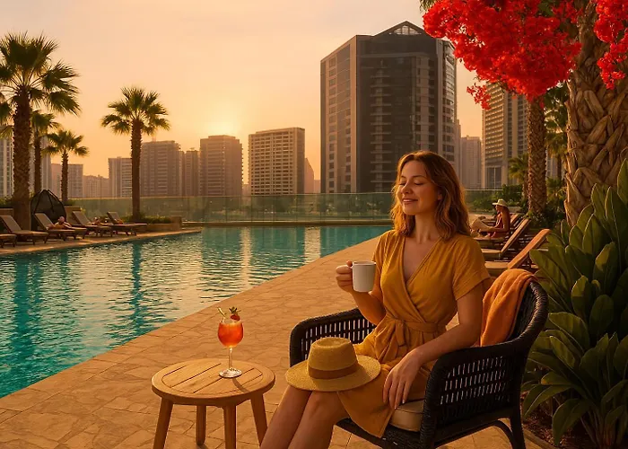 Keyrock Living - Studio With Burj Khalifa View